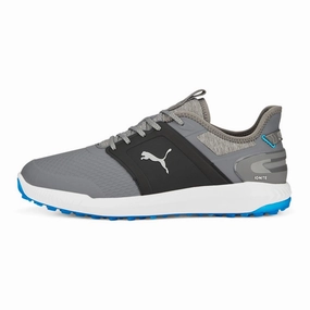 Puma IGNITE Elevate Spikeless Wide Men's Golf Shoes - Quiet Shade/ Puma Black Spikeless golf footwear