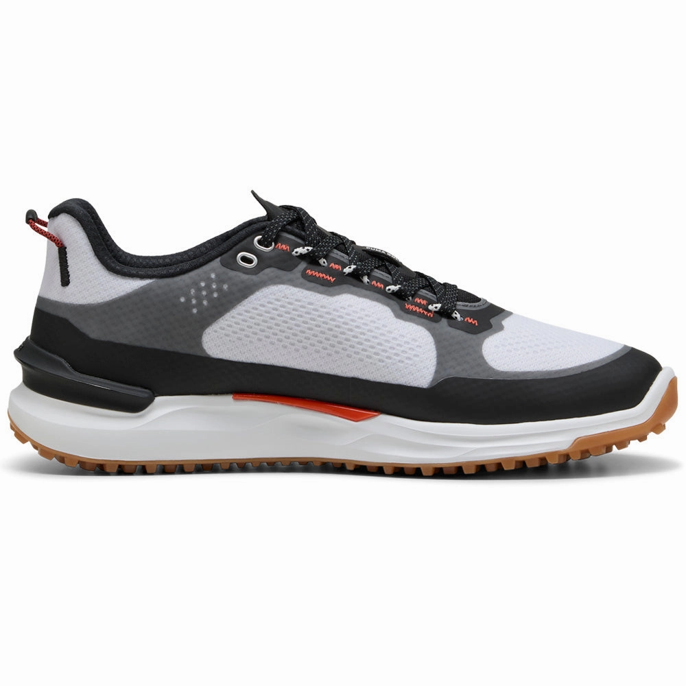 Puma IGNITE Elevate X Spikeless Waterproof Shoes - White/Black Puma golf footwear options