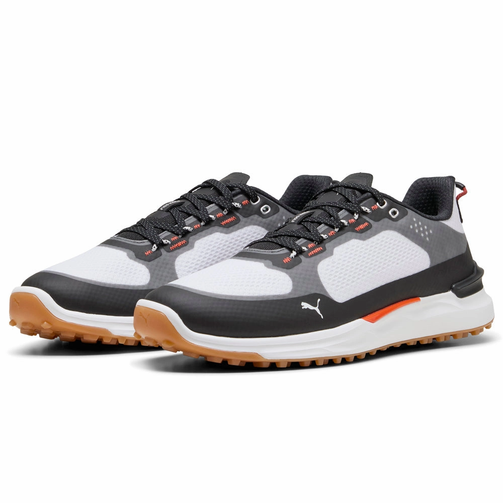 Puma IGNITE Elevate X Spikeless Waterproof Shoes - White/Black Golf Tour Performance