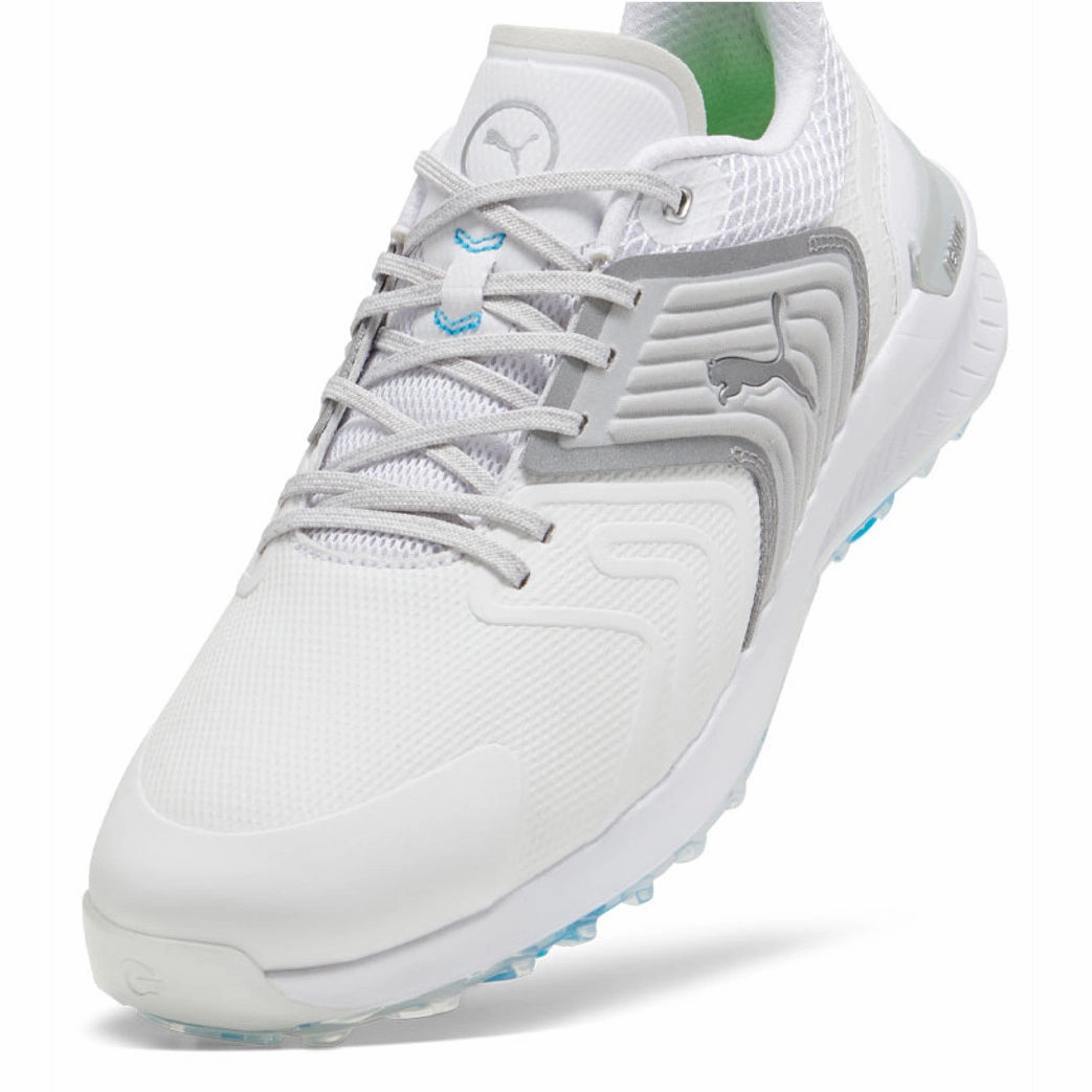 Puma IGNITE Innovate Wide Golf Shoes - Puma White/Cool Light Grey Soft Grip Golf Shoes