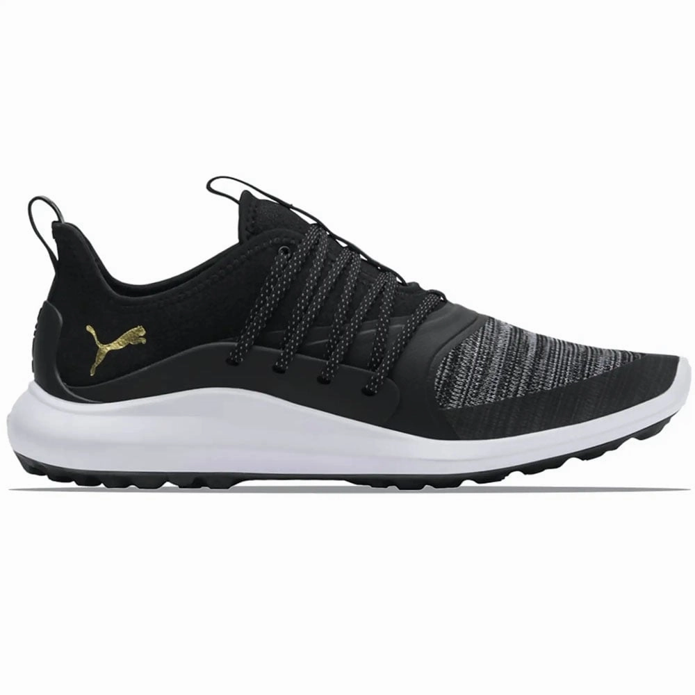 Puma Ignite NXT Solelace Spikeless Waterproof Shoes - Black/Gold Puma golf footwear options