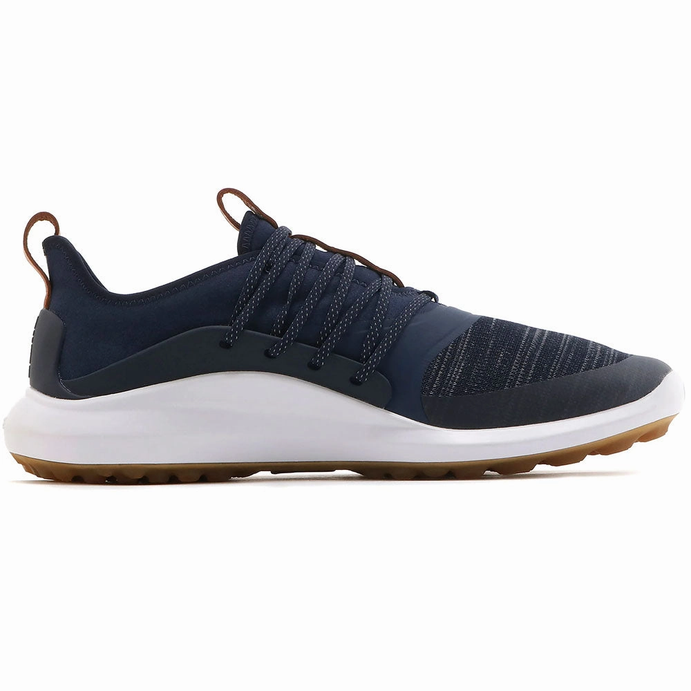 Puma Ignite NXT Solelace Spikeless Waterproof Shoes - Peacoat/Gold Golf Tour Performance