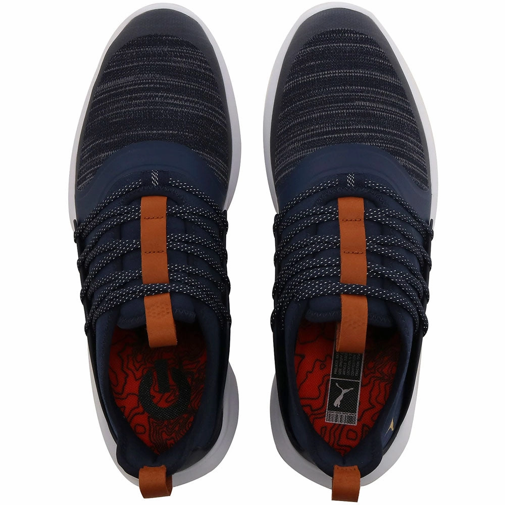 Puma Ignite NXT Solelace Spikeless Waterproof Shoes - Peacoat/Gold Golf Tour Performance