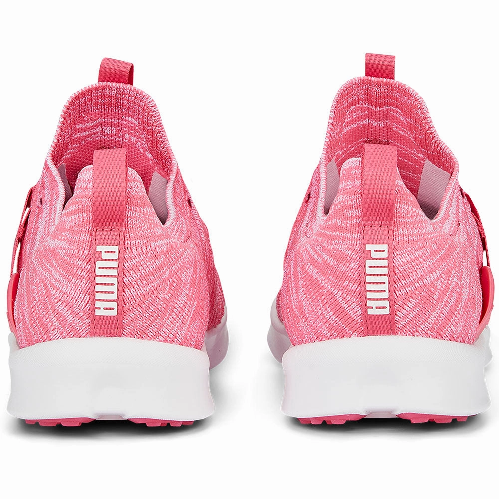 Puma Ladies Laguna Fusion Knit Spikeless Shoes - White/Pink Golf Tour Performance