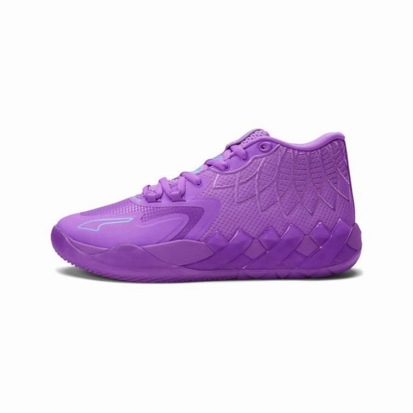 Puma MB1 Lamelo Ball Purple Glimmer Blue Atoll Basketball Shoes