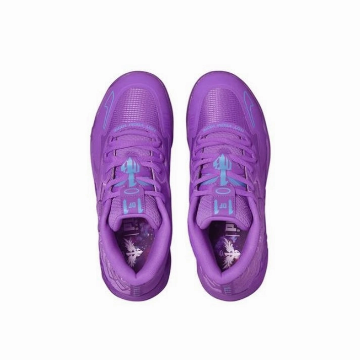 Puma MB1 Lamelo Ball Purple Glimmer Blue Atoll Basketball Shoes