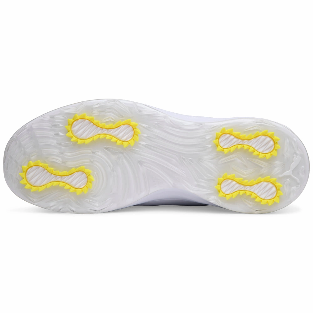 Puma Phantomcat NITRO Spikeless Waterproof Shoes - White/Silver/Ash Gray Golf Tour Performance