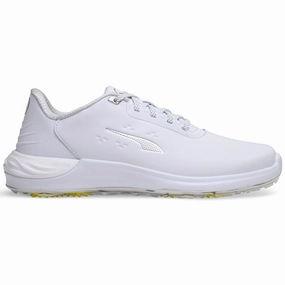 Puma Phantomcat NITRO Spikeless Waterproof Shoes - White/Silver/Ash Gray Puma golf footwear options