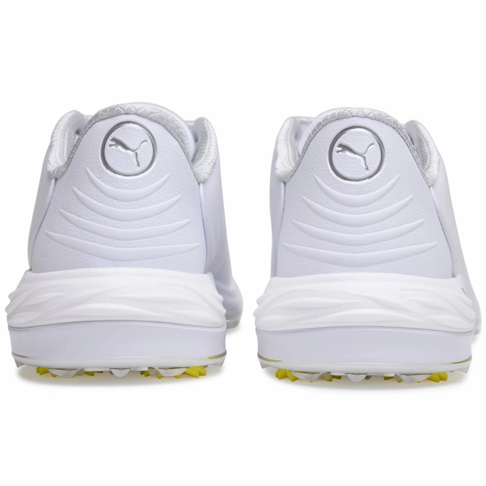 Puma Phantomcat NITRO Spikeless Waterproof Shoes - White/Silver/Ash Gray Golf Tour Performance