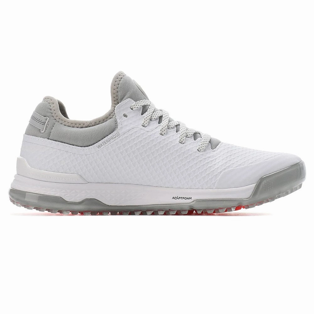 Puma PROADAPT Alphacat Spikeless Wide Golf Shoes - Puma White/High Rise Soft Grip Golf Shoes