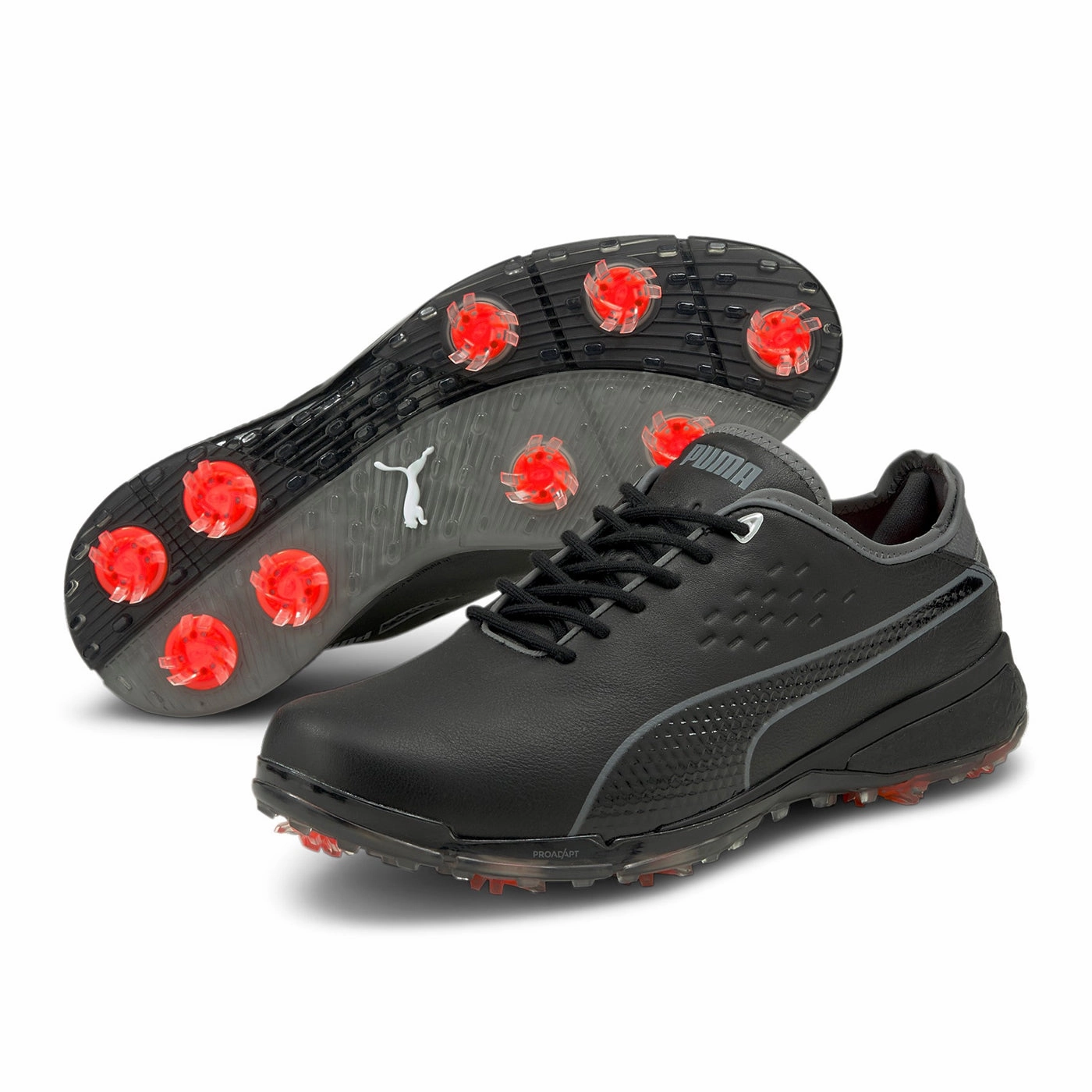 Puma PROADAPT Delta Golf Shoes - Puma Black/Quiet Shade Spikeless Swing Shoes