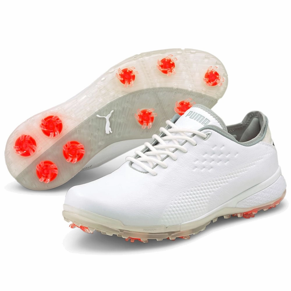 Puma Proadapt Spiked Waterproof Shoes - White Golf Tour Performance