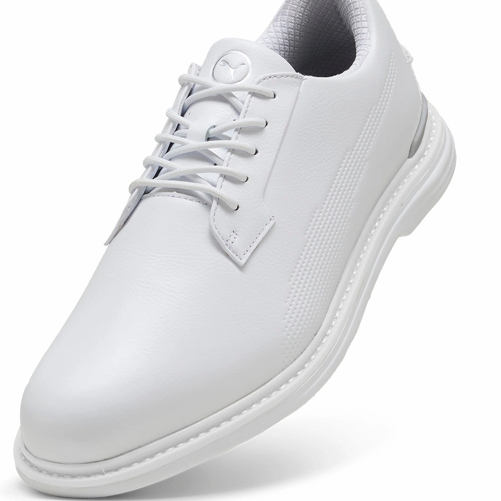 Puma ROYALE Spiked Shoes - White/Slate Sky/Ash Gray Golf Tour Performance