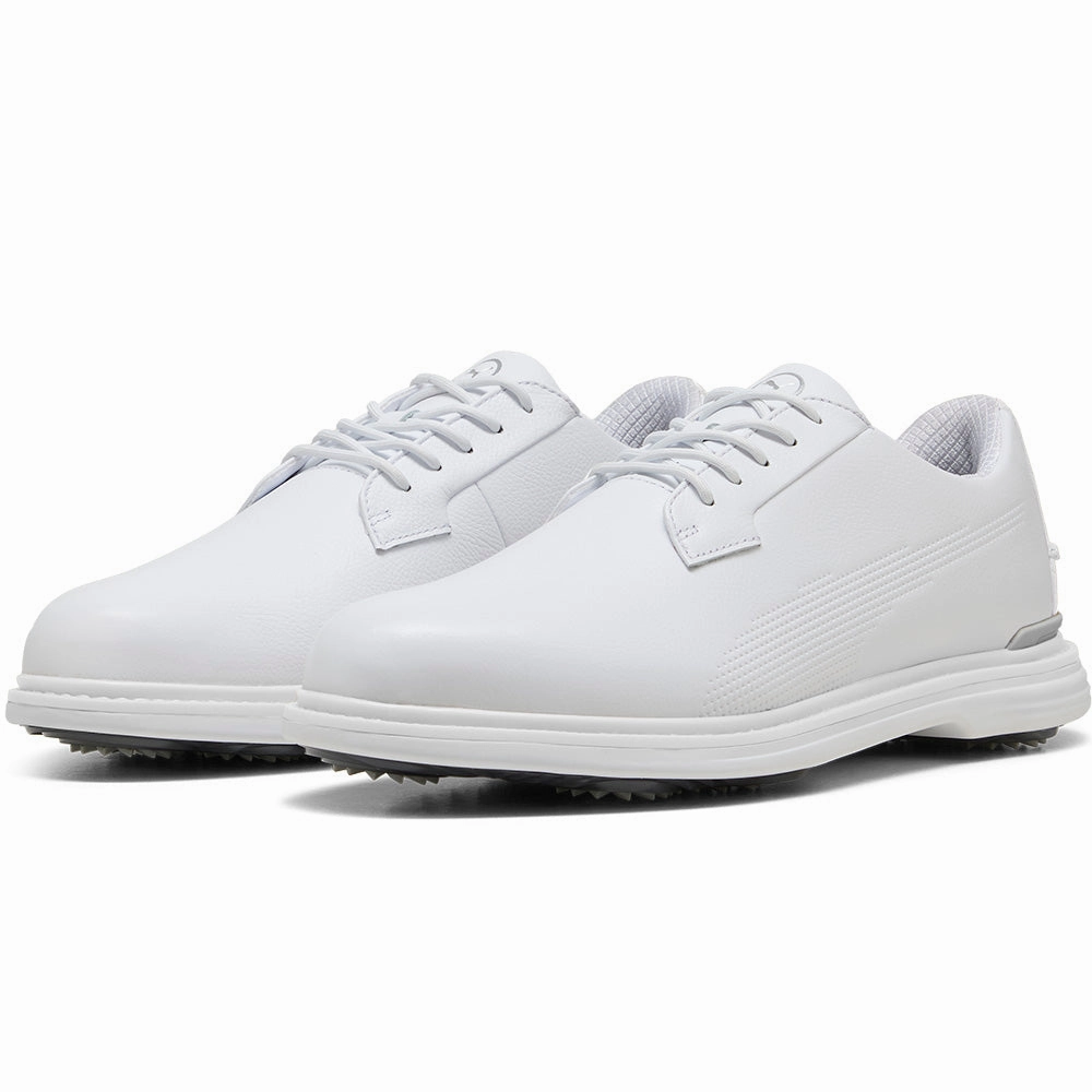 Puma ROYALE Spiked Shoes - White/Slate Sky/Ash Gray Golf Tour Performance