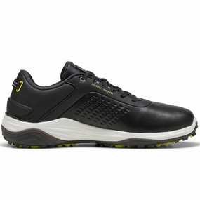 Puma Shadowcat NITRO Leather Spikeless Waterproof Shoes - Black/White Puma golf footwear options