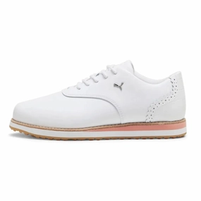Puma Women's AVANT Spikeless Golf Shoes - Puma White Spikeless golf footwear