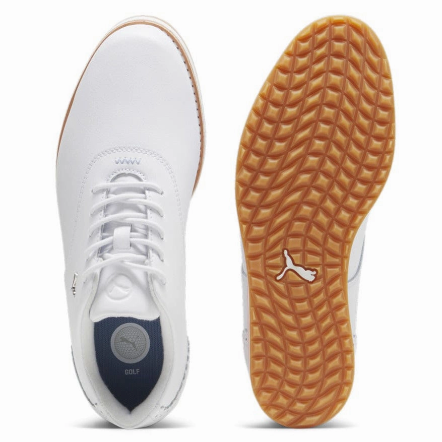 Puma Women's AVANT Spikeless Golf Shoes - Puma White Chic Platform Sneakers
