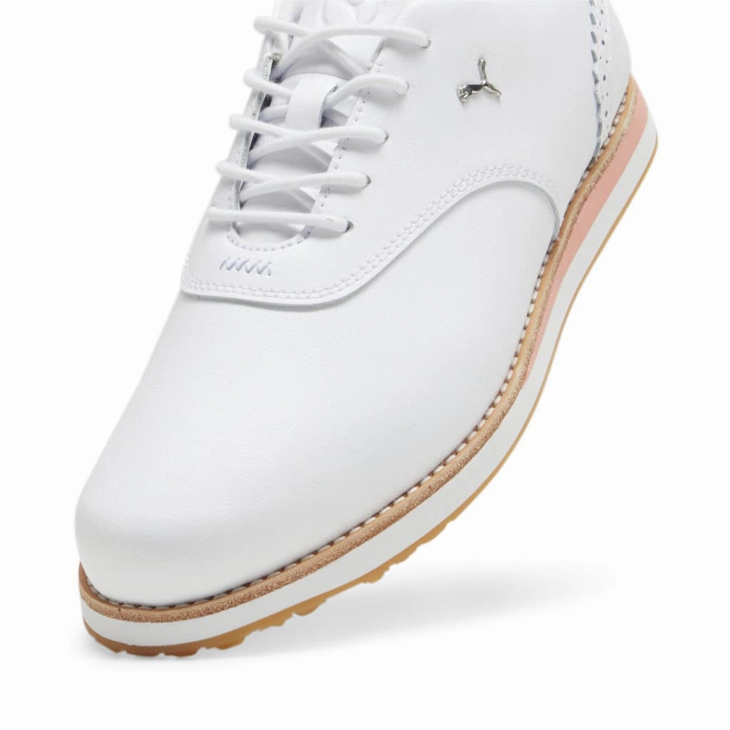 Puma Women's AVANT Spikeless Golf Shoes - Puma White Chic Platform Sneakers