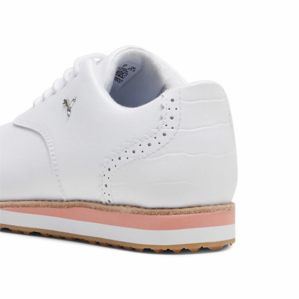 Puma Women's AVANT Spikeless Golf Shoes - Puma White Chic Platform Sneakers