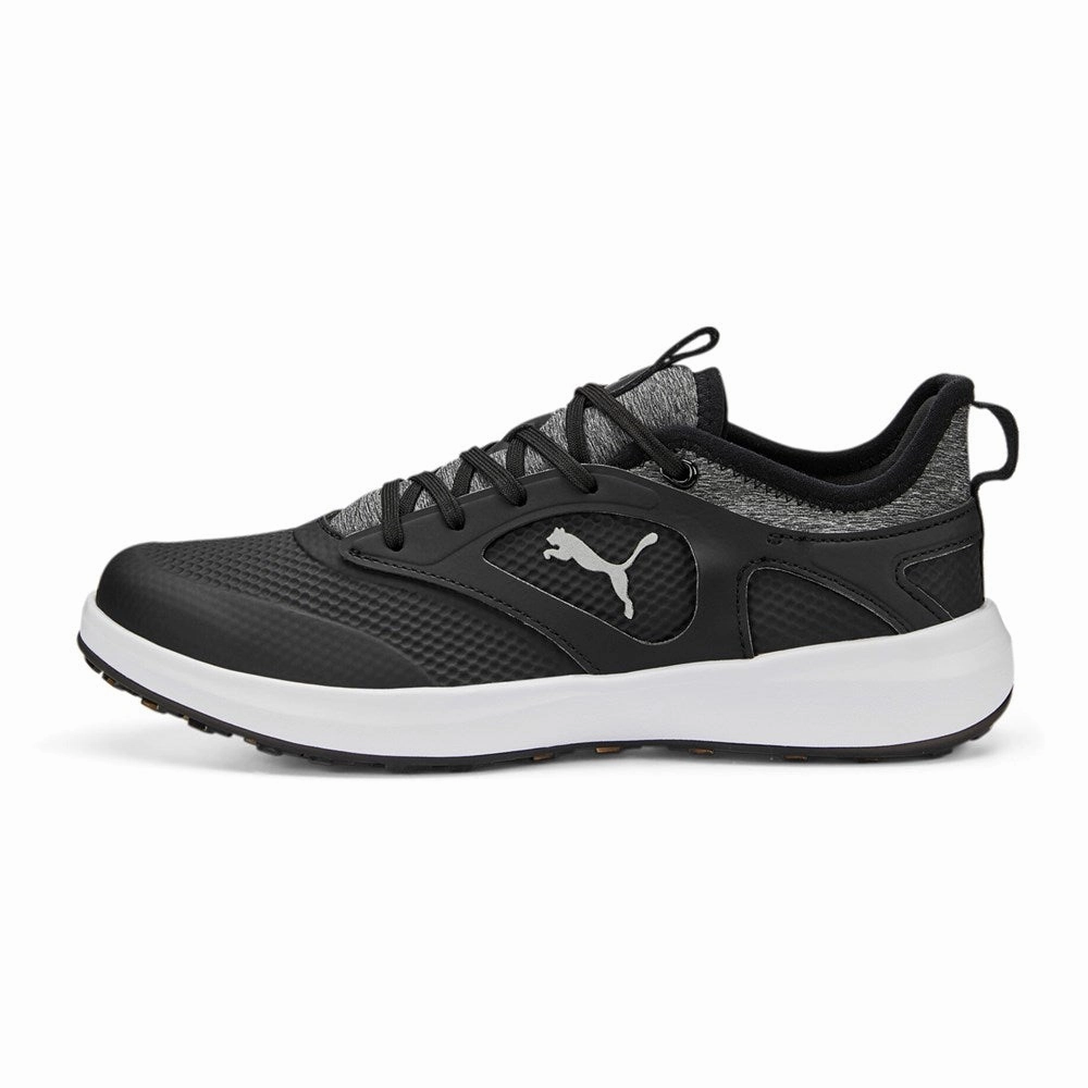 Puma Women's IGNITE Malibu Spikeless Golf Shoes - Puma Black/ Puma Silver Spikeless golf footwear