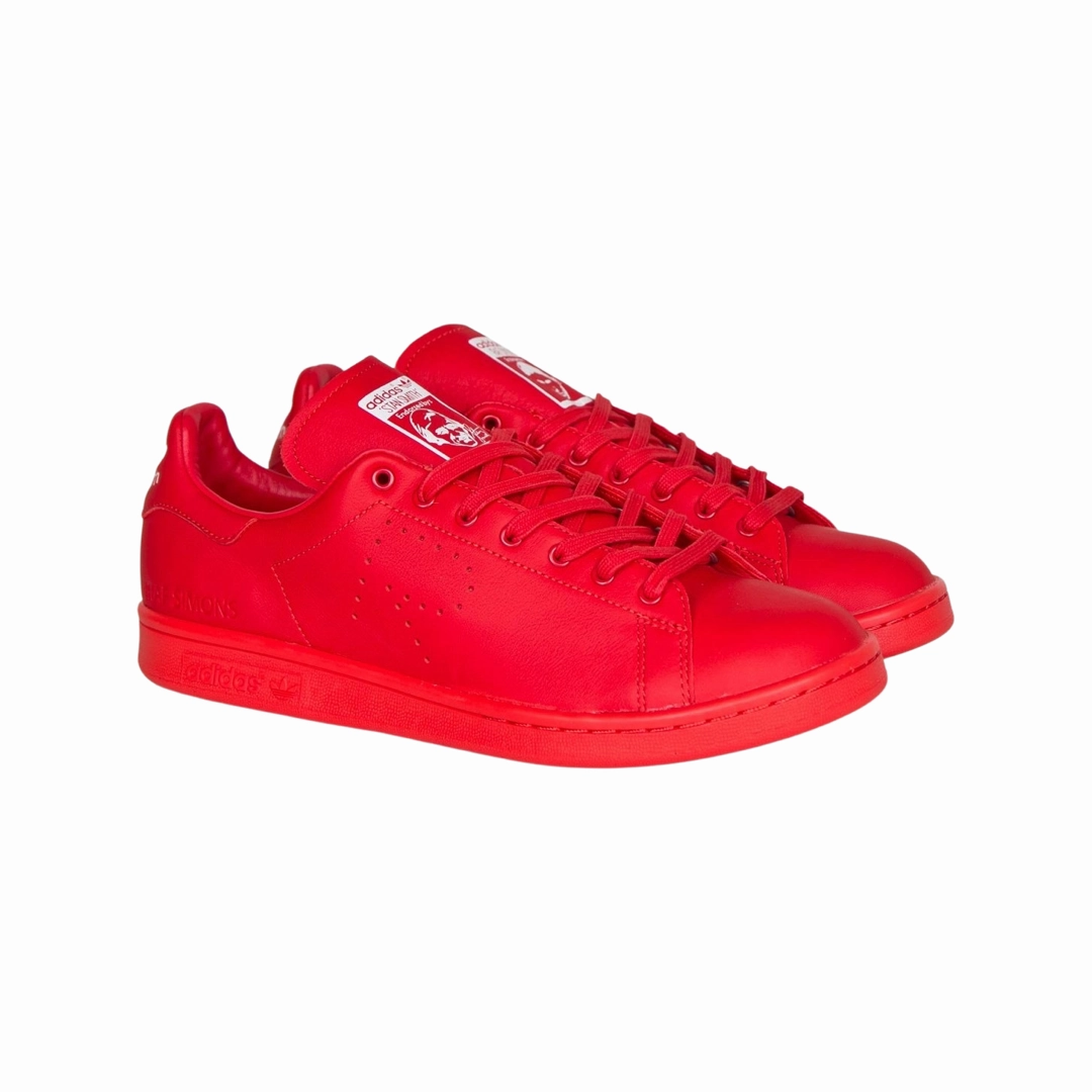 Raf Simmons Stan Smith Red Red Breathable Shoes