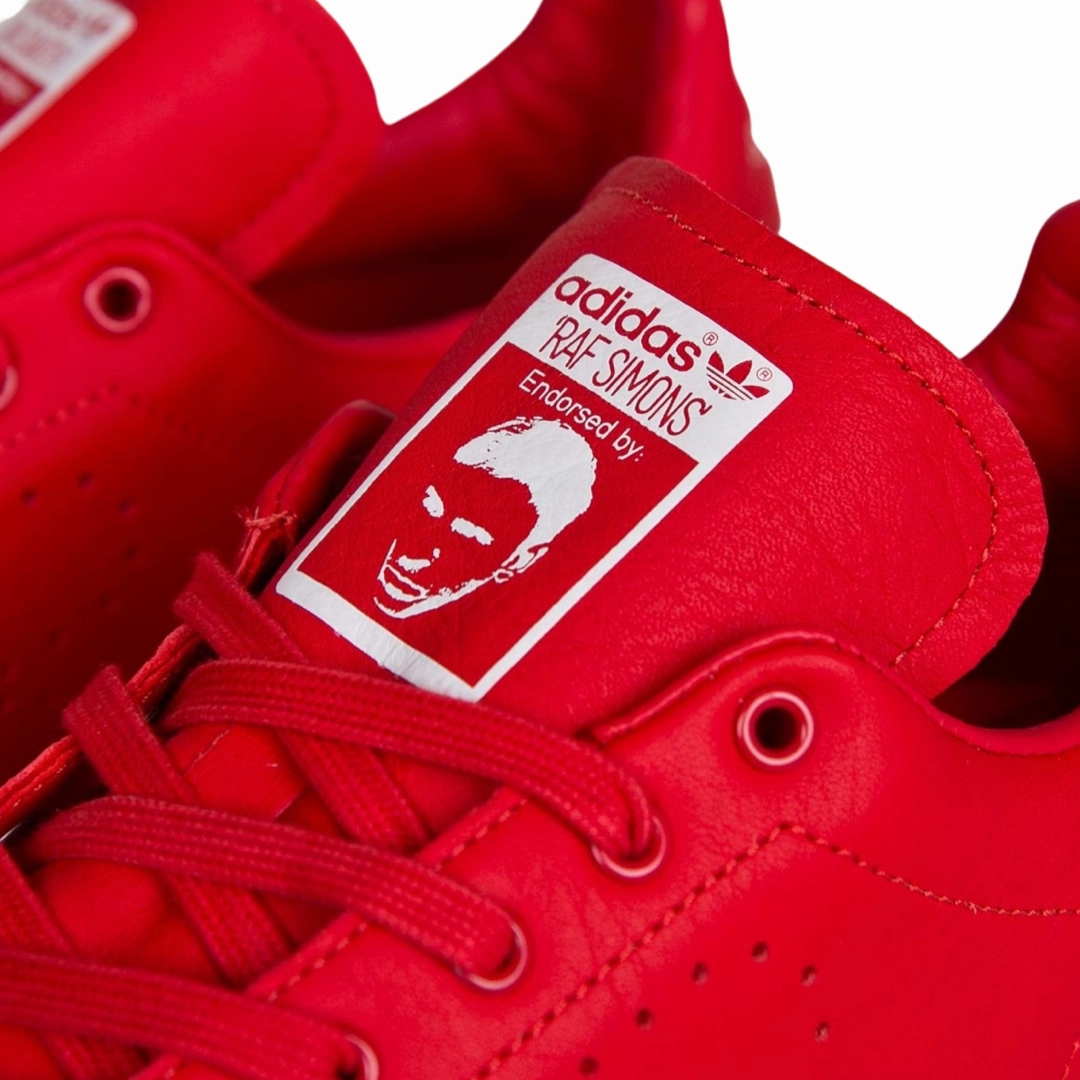 Raf Simmons Stan Smith Red Red Breathable Shoes