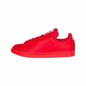 Raf Simmons Stan Smith Red Red Adidas lifestyle shoes with breathable mesh