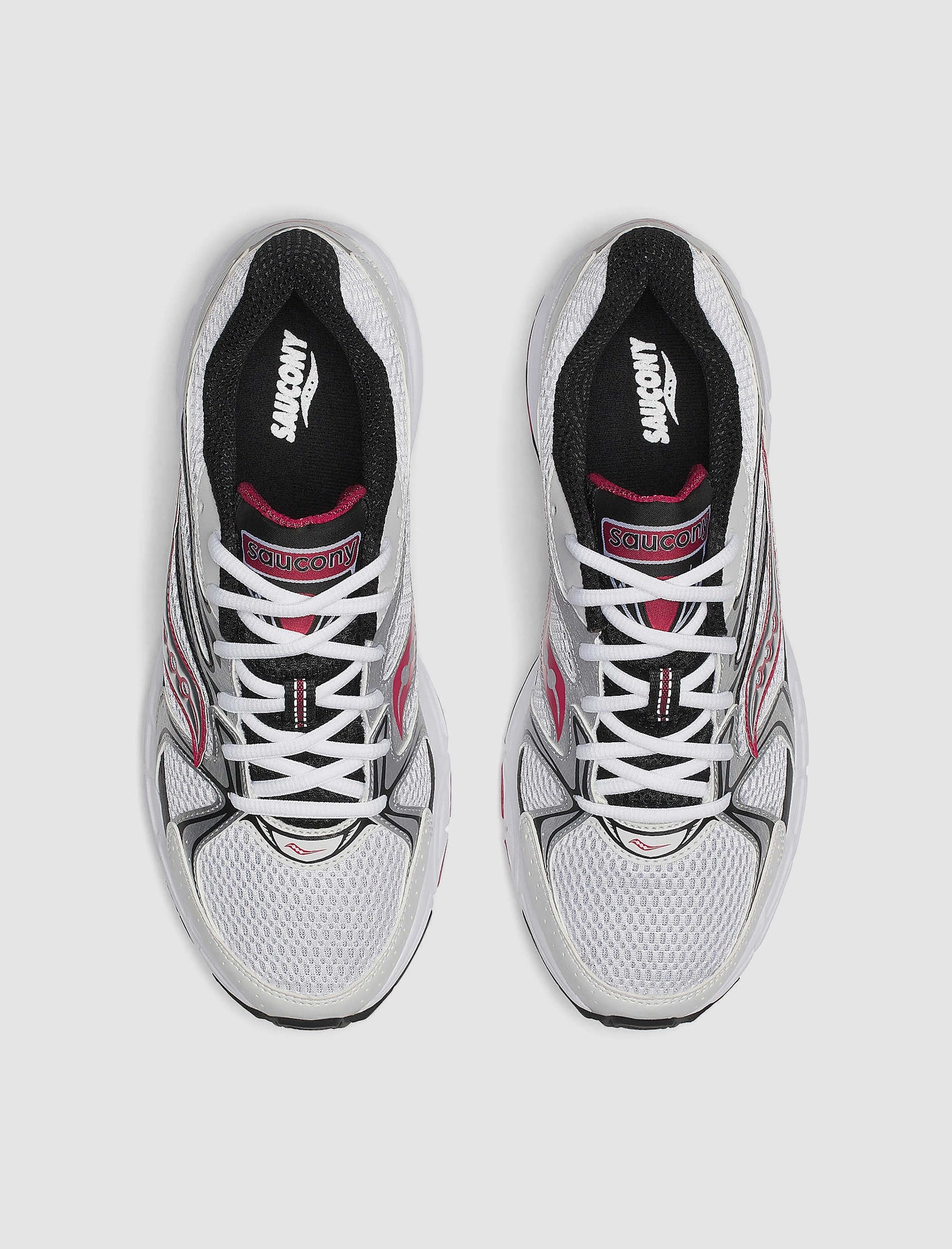 RIDE MILLENNIUM "WHITE/SILVER/RED" Saucony Running Styles