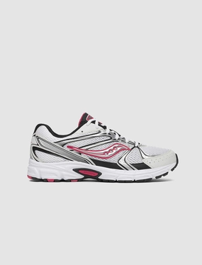 RIDE MILLENNIUM "WHITE/SILVER/RED" saucony running shoes lightweight and cushioned