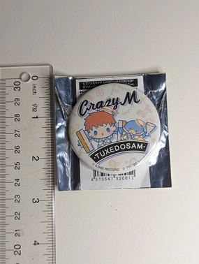 Rio Mason Busujima Tuxedo Sam Hypnosis Mic Hypmic x Sanrio Can Badge
