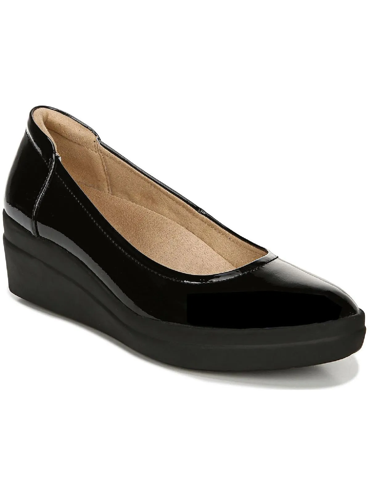 Sam Womens Almond Toe Wedge Heels
