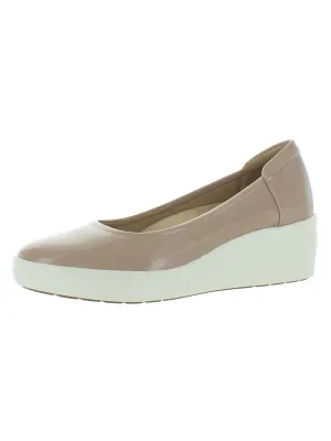 Sam Womens Almond Toe Wedge Heels