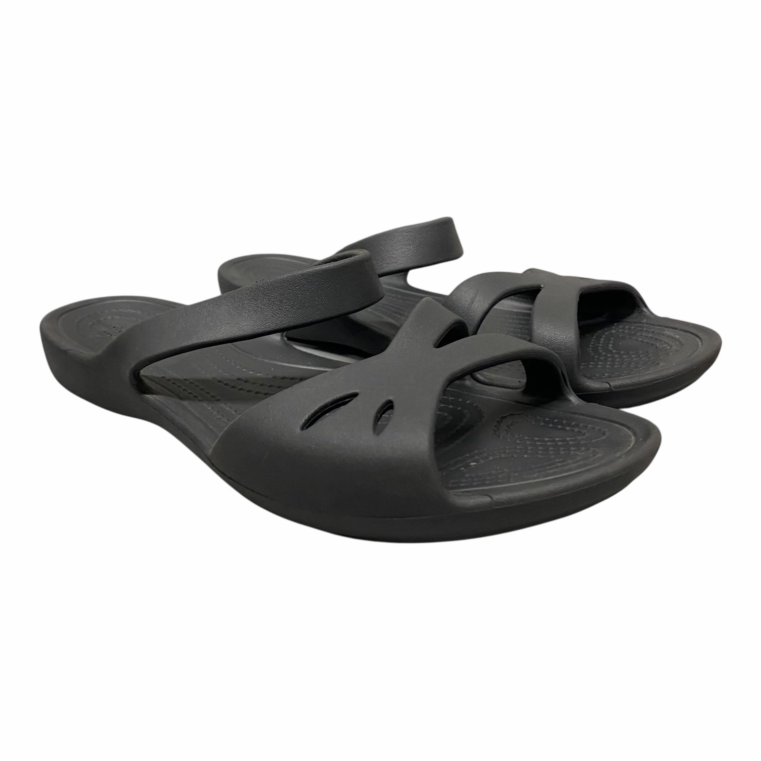 Sandals Flats By Crocs In Black, Size:11 Crocs clogs with lightweight comfort