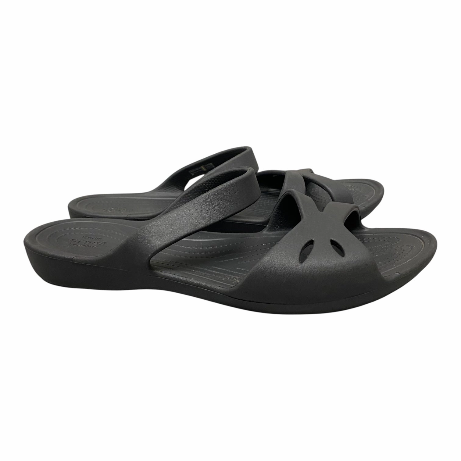Sandals Flats By Crocs In Black, Size:11 Lightweight Clogs