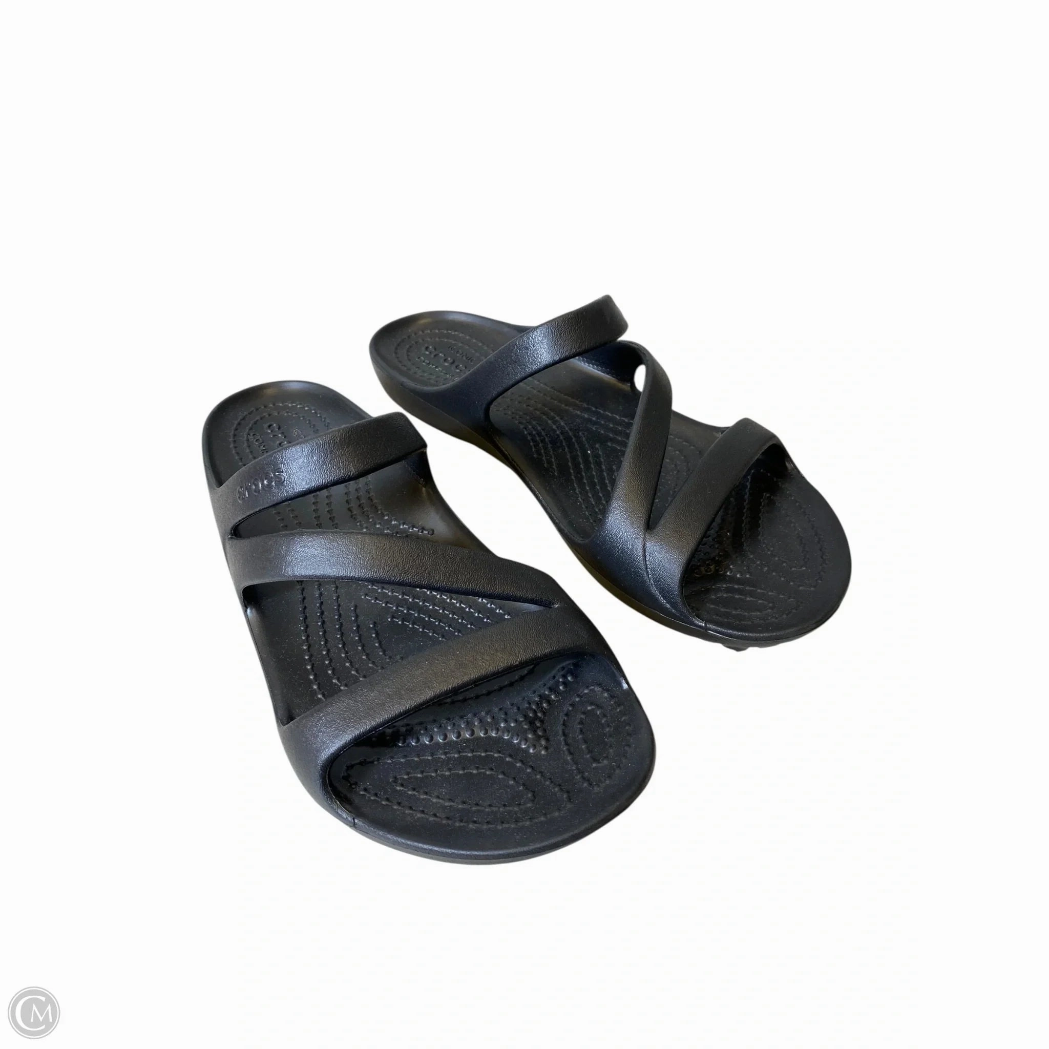 Sandals Flats By Crocs In Black, Size: 7 Lightweight Clogs