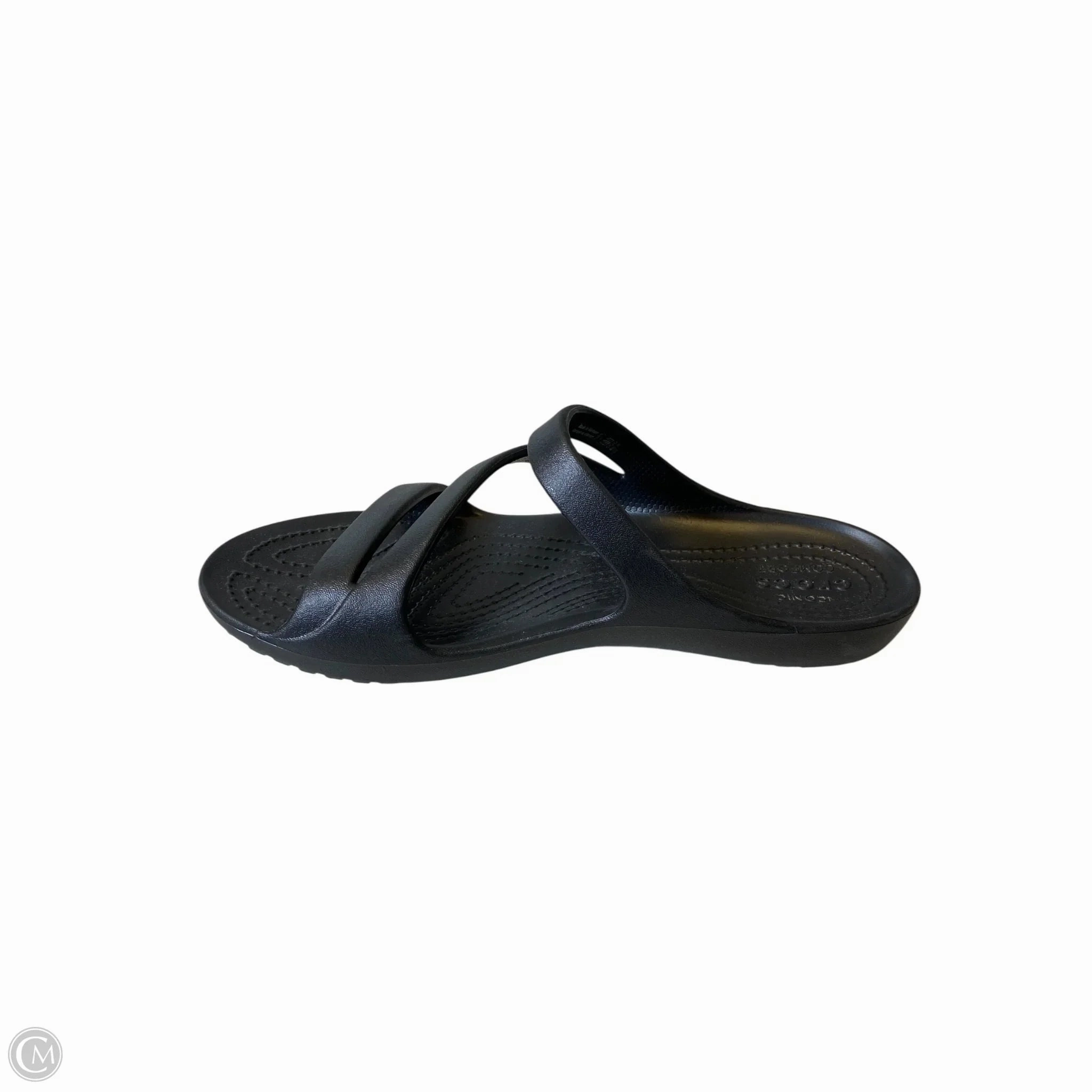 Sandals Flats By Crocs In Black, Size: 7 Lightweight Clogs