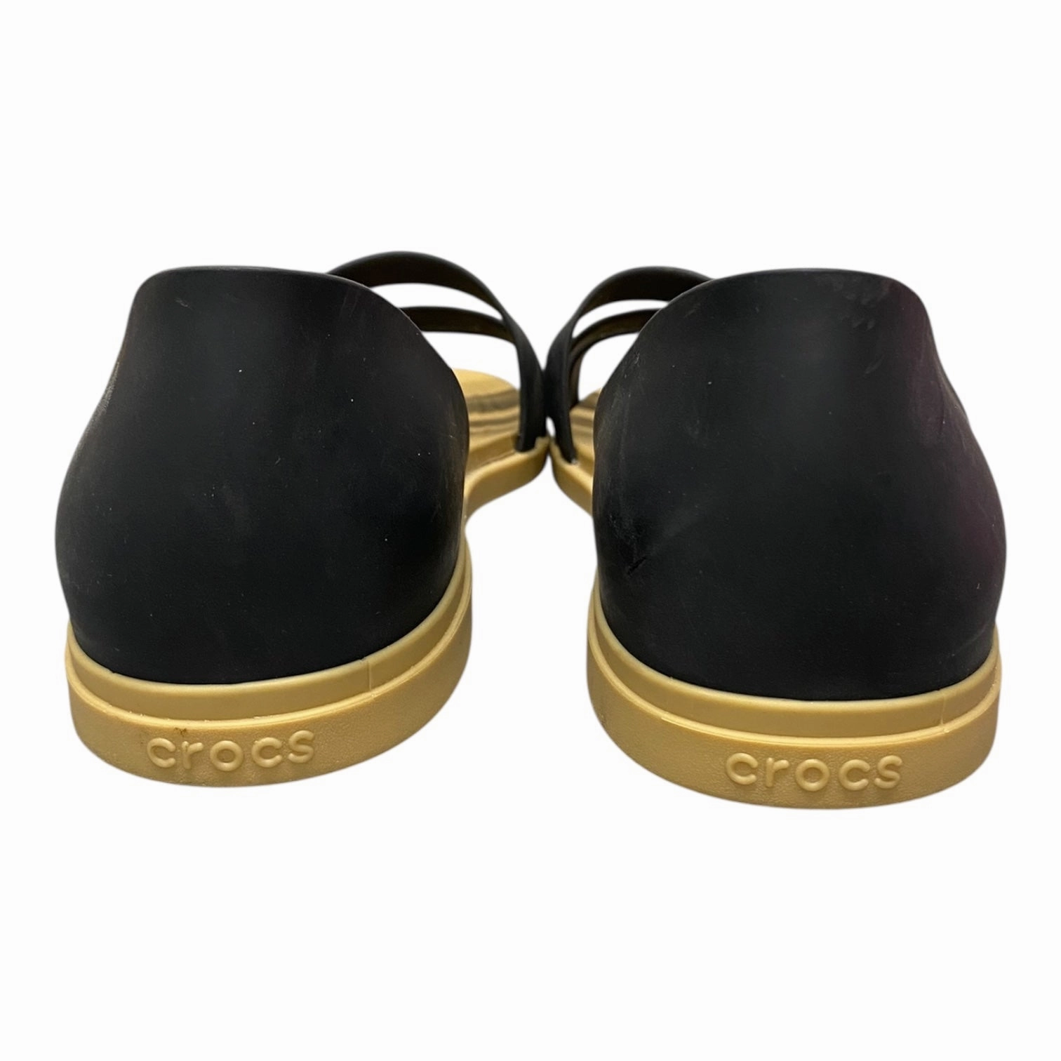 Sandals Flats By Crocs In Black, Size:9 Lightweight Clogs