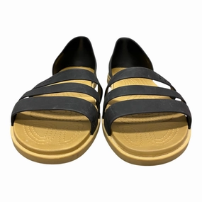 Sandals Flats By Crocs In Black, Size:9 Crocs clogs with lightweight comfort