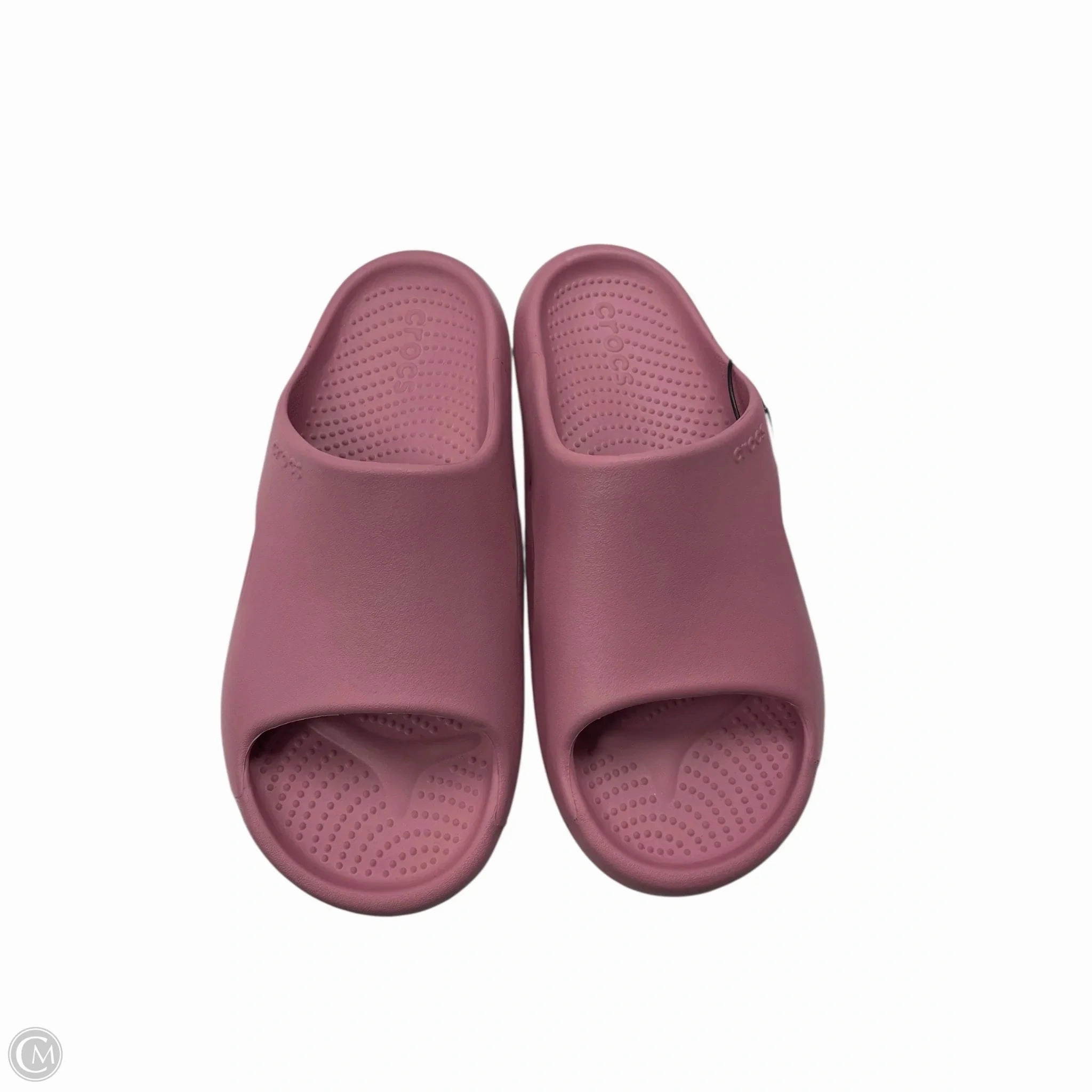 Sandals Flats By Crocs In Pink, Size: 11 Lightweight Clogs