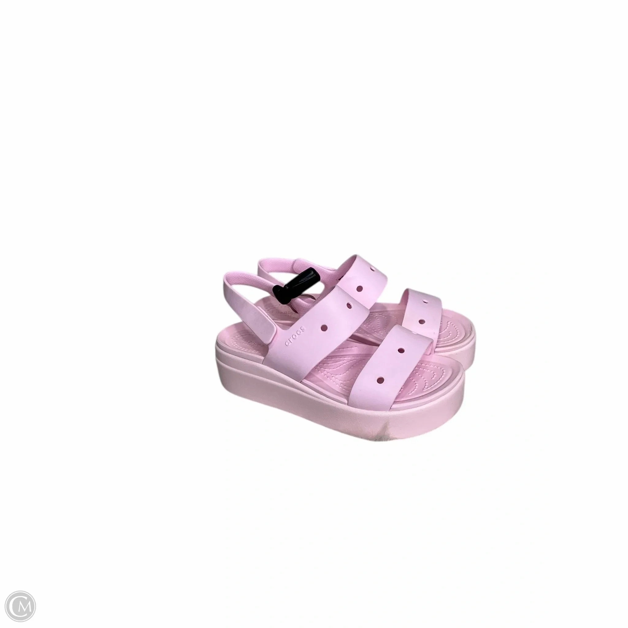 Sandals Flats By Crocs In Pink, Size: 6 Lightweight Clogs