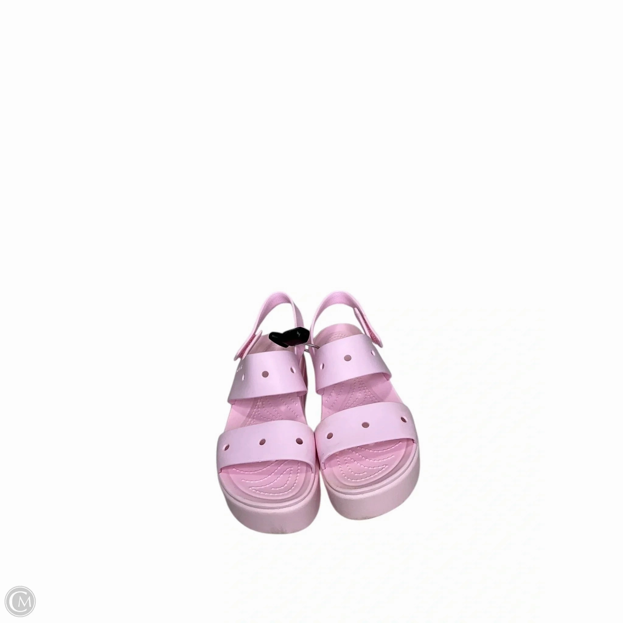 Sandals Flats By Crocs In Pink, Size: 6 Crocs clogs with lightweight comfort