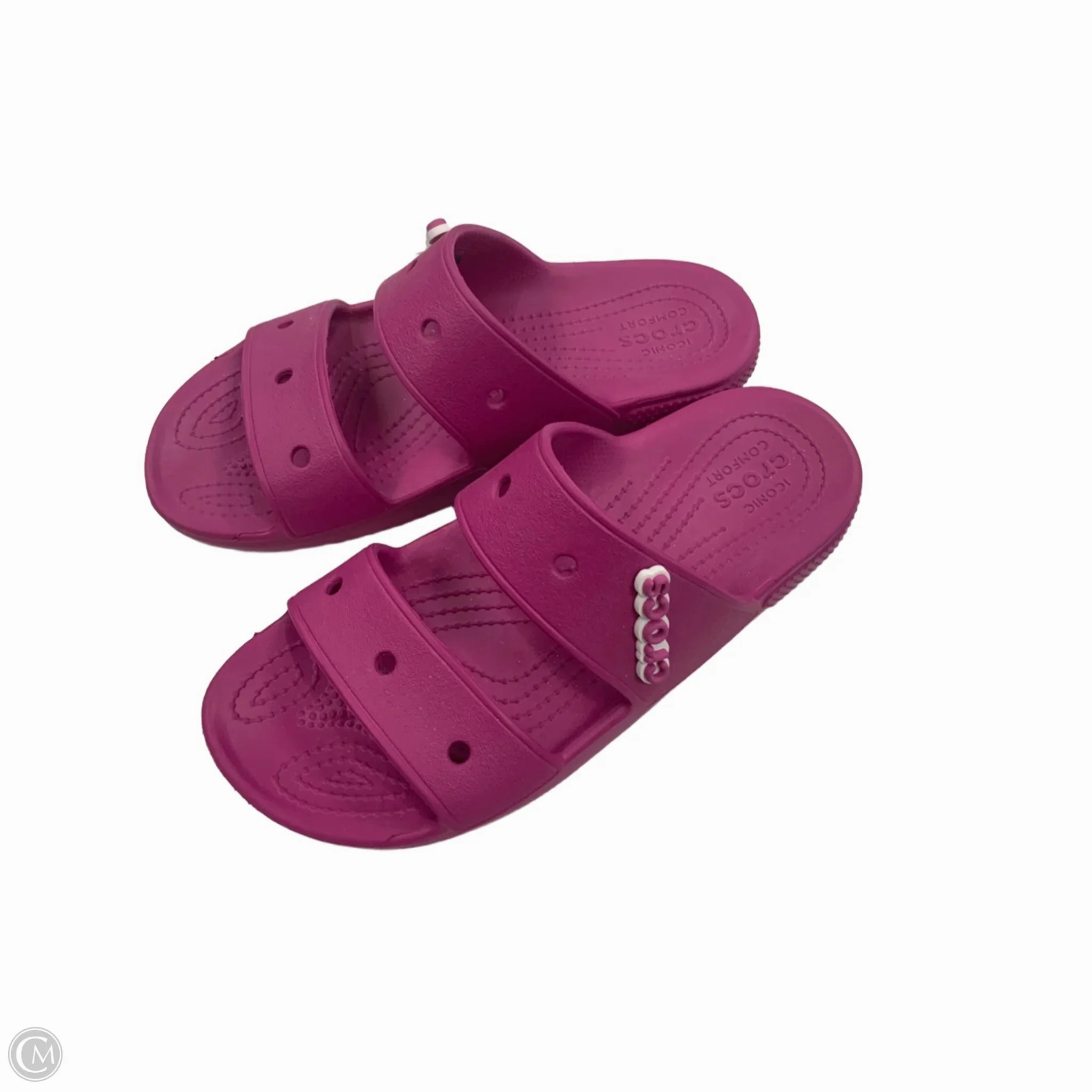 Sandals Flats By Crocs In Pink, Size: 7 Lightweight Clogs