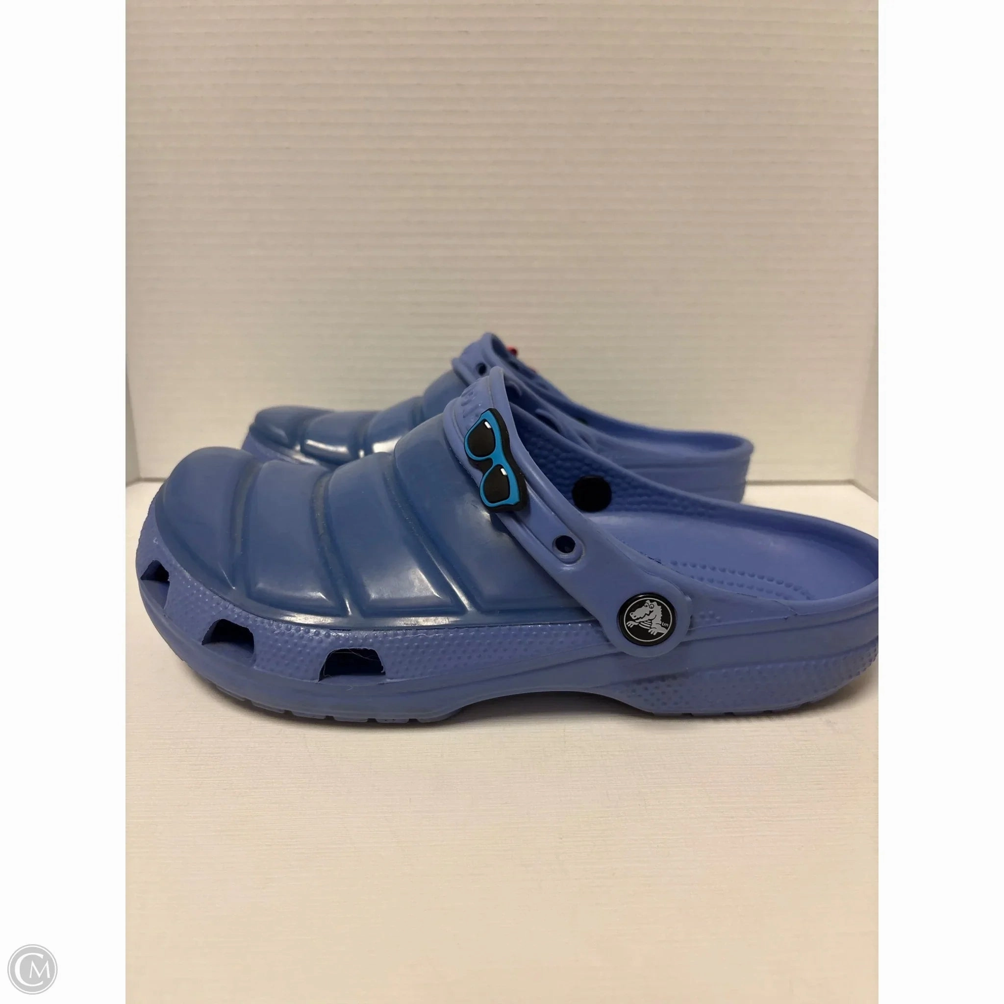Sandals Flats By Crocs In Purple, Size: 9 Lightweight Clogs