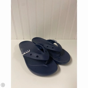 Sandals Flip Flops By Crocs In Navy, Size: 11 Crocs clogs with lightweight comfort