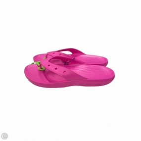 Sandals Flip Flops By Crocs In Pink, Size: 11 Crocs clogs with lightweight comfort