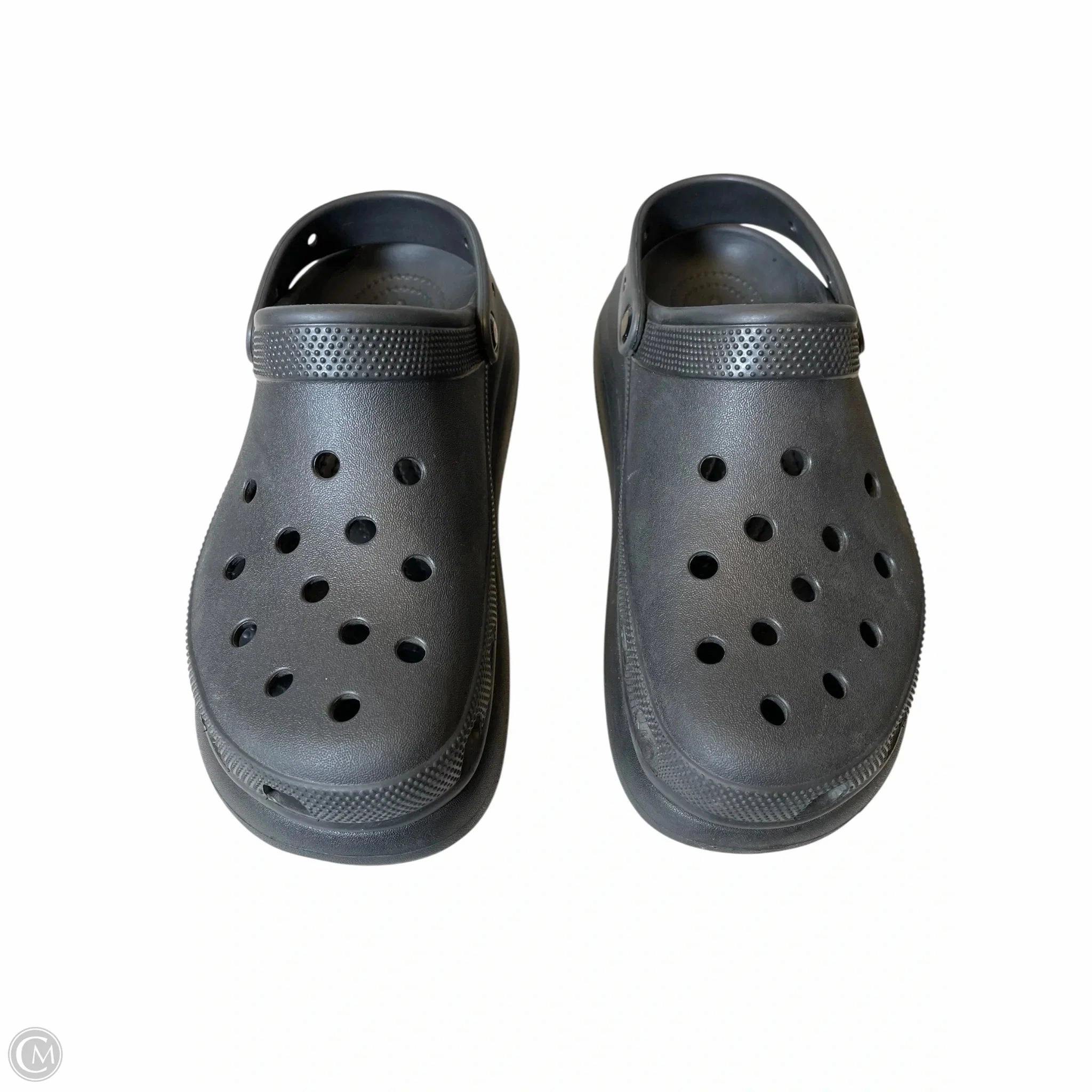 Sandals Heels Platform By Crocs In Black, Size: 11 Lightweight Clogs