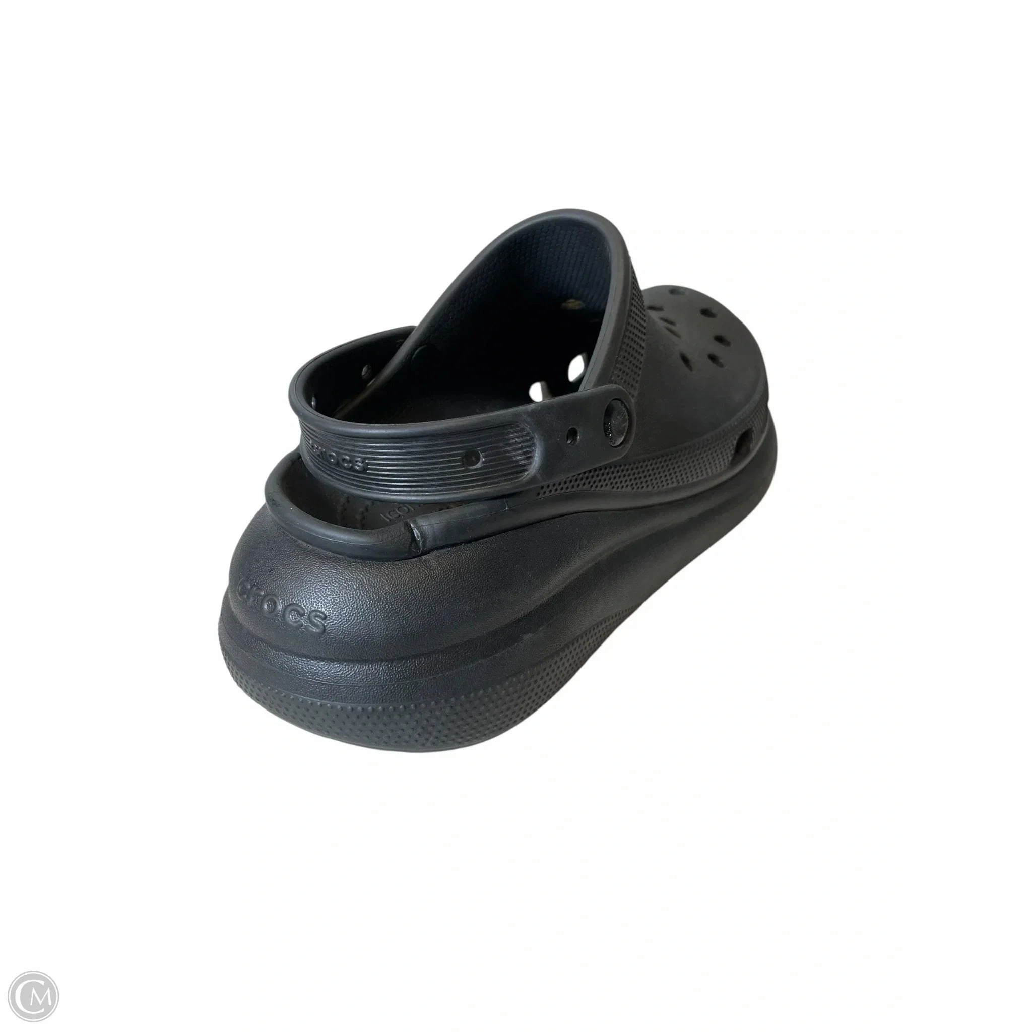 Sandals Heels Platform By Crocs In Black, Size: 11 Lightweight Clogs