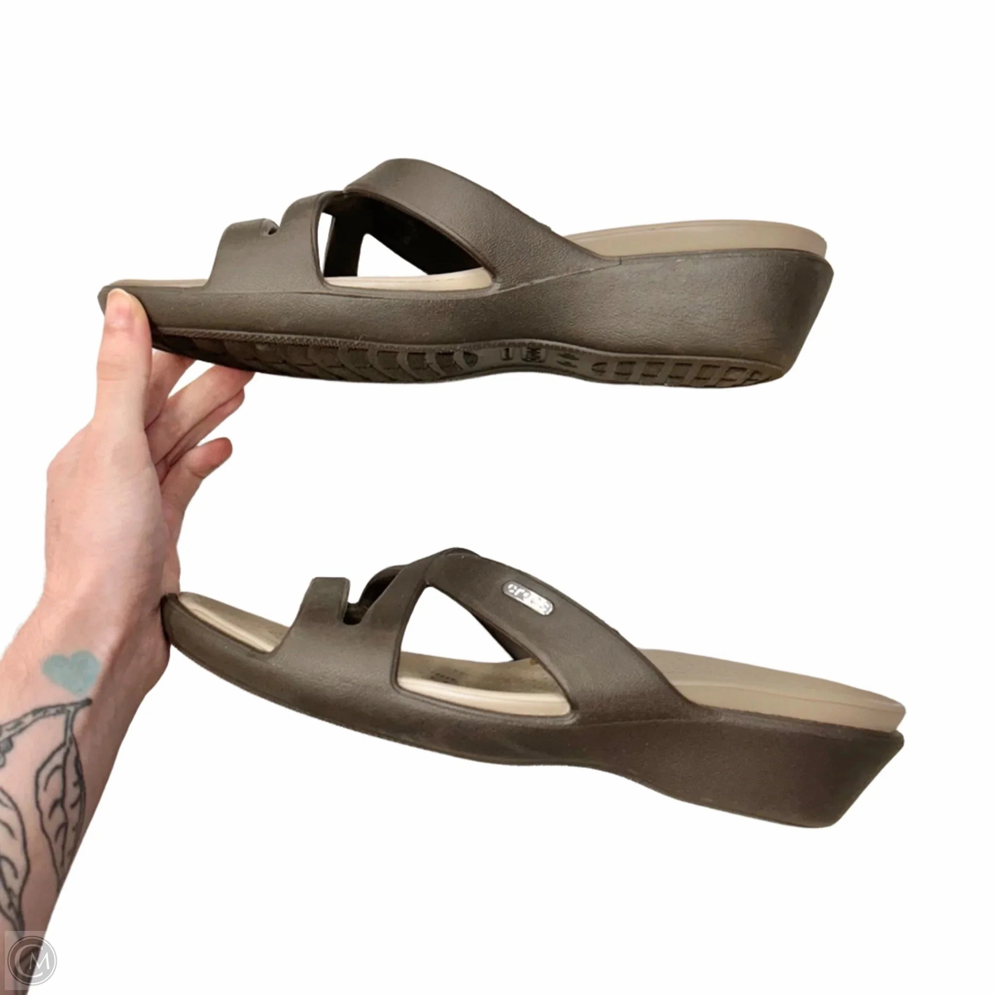 Sandals Sport By Crocs In Brown, Size: 10 Lightweight Clogs