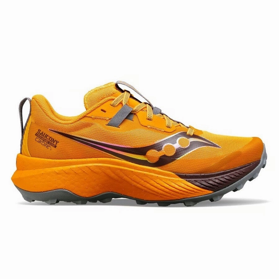 Saucony Endorphin Edge | Flax / Metal | Womens Saucony durable shoes for active lifestyle