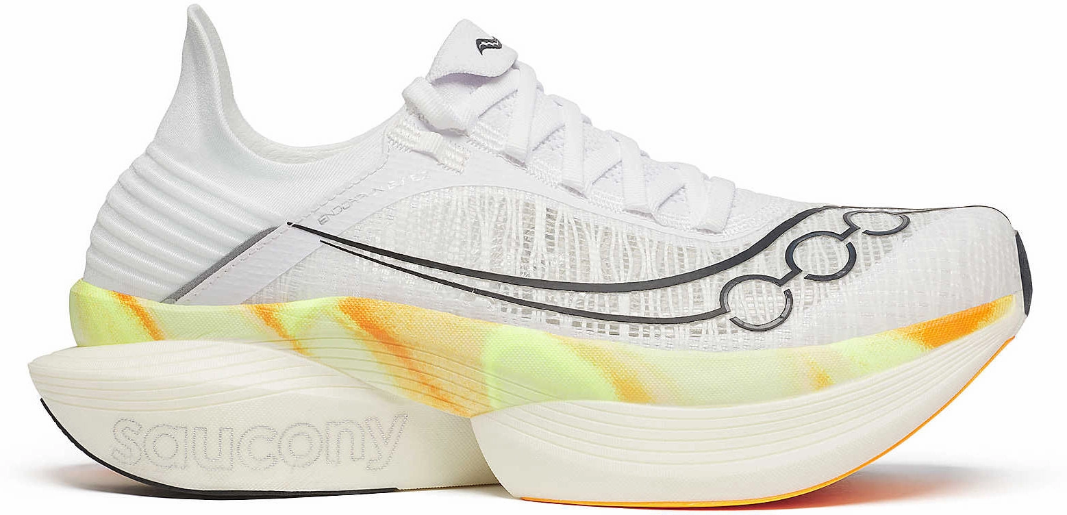 Saucony Endorphin Elite 2 Running Shoes - White Saucony running shoes with stability support
